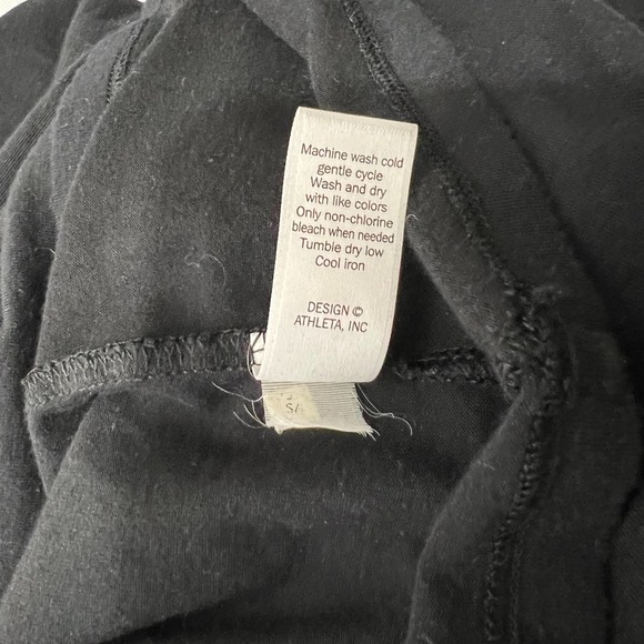 Athleta Black Rouched Midi Dress - Picture 6 of 6